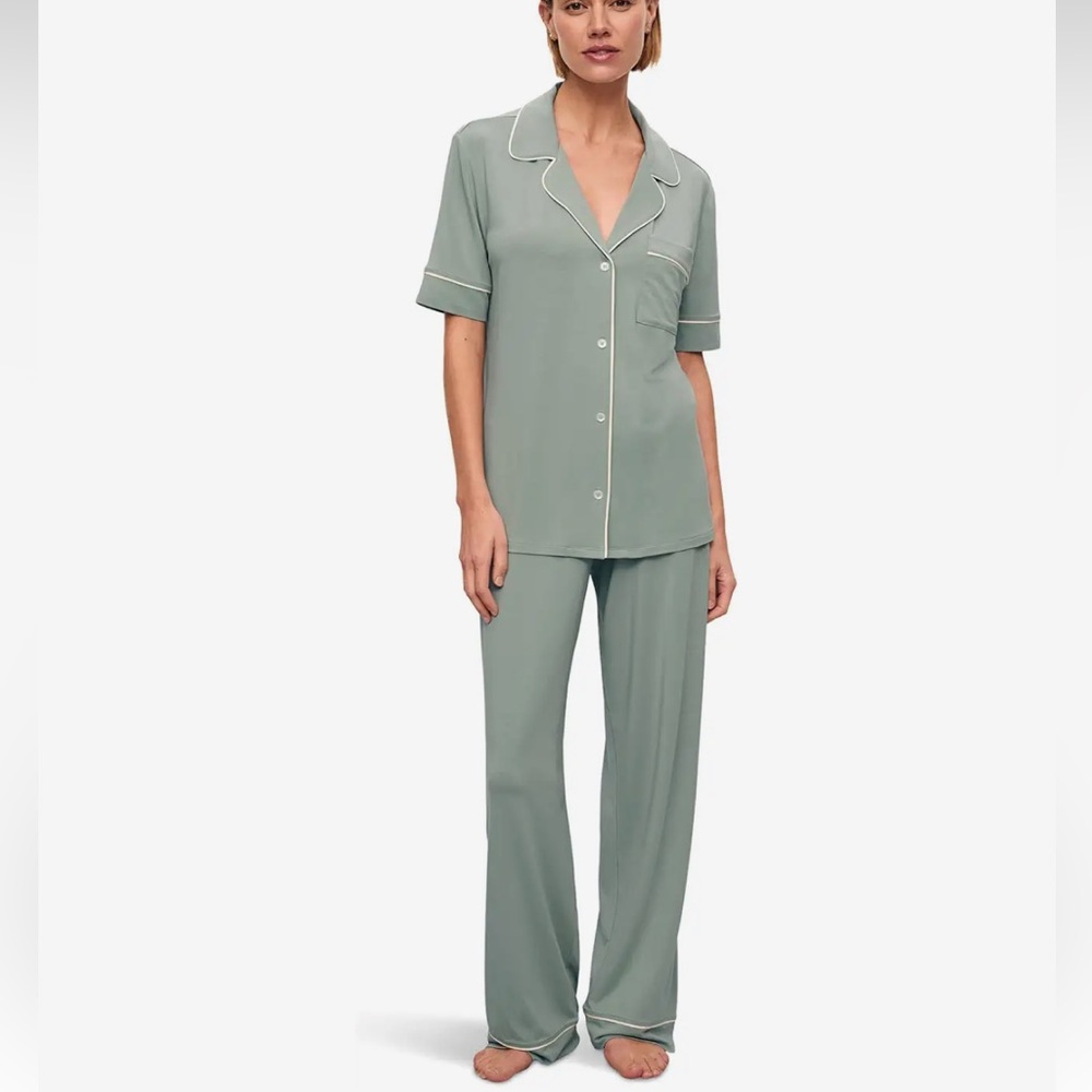 Eberjey Women's Green Pajama Set, Medium